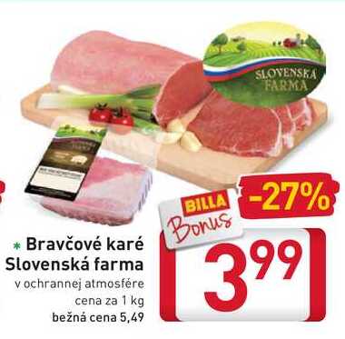 Bravčové karé Slovenská farma 1 kg