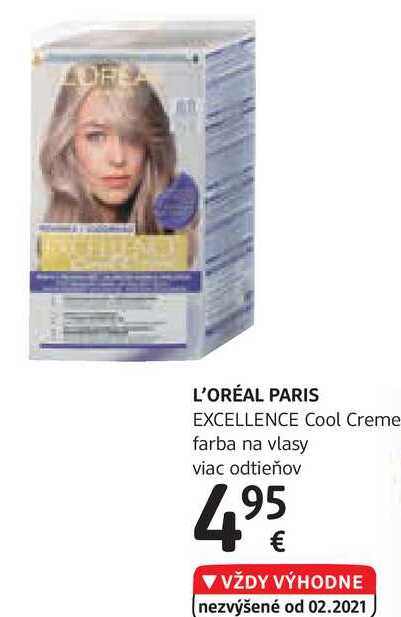 L'ORÉAL PARIS EXCELLENCE Cool Creme farba na vlasy, viac odtieňov 