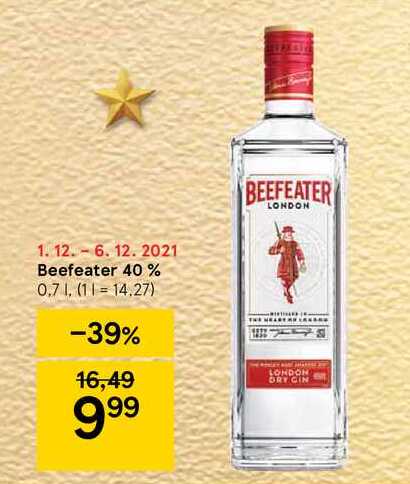 Beefeater 40 %, 0,7 l