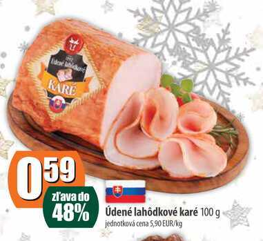 Údené lahôdkové karé 100 g