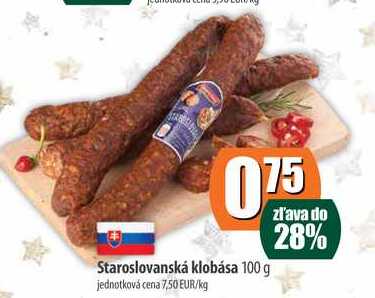Staroslovanská klobása 100g