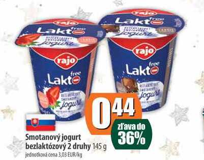 Smotanový jogurt bezlaktózový 145 g