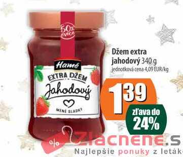 Džem extra jahodový 340 g