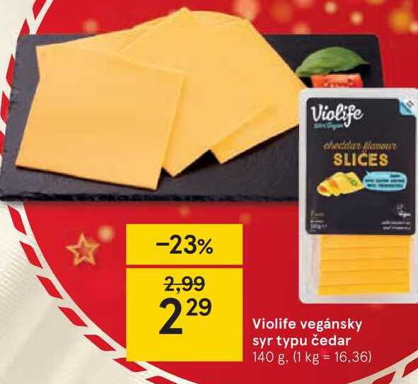 Violife vegánsky syr typu čedar, 140 g