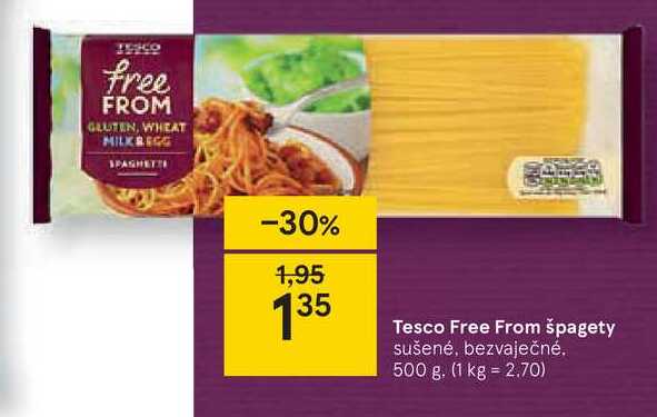 Tesco Free From špagety, 500 g