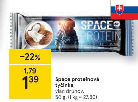 Space proteínová tyčinka, 50 g