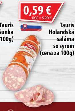 Tauris Holandská saláma so syrom 100 g
