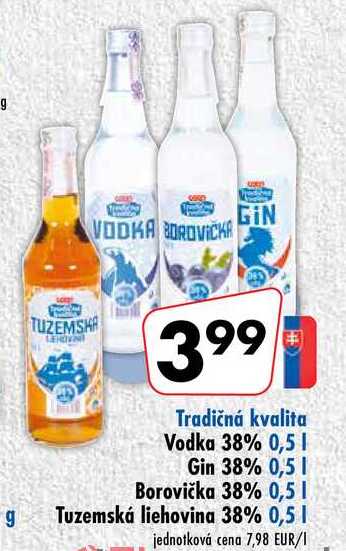 Vodka 38% 0,5 l
