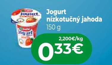Jogurt nízkotučný jahoda 150 g