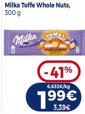 Milka Toffe Whole Nuts, 300 g 