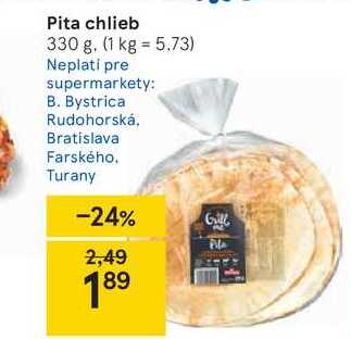 Pita chlieb, 330 g
