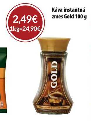 Káva instantná zmes Gold 100 g 