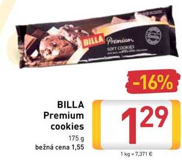   BILLA Premium cookies 175 g  