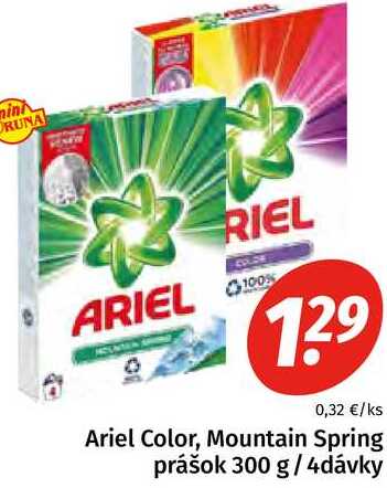 ARCHIV | Ariel Color, Mountain Spring prášok 300 g/4dávky v akcii ...