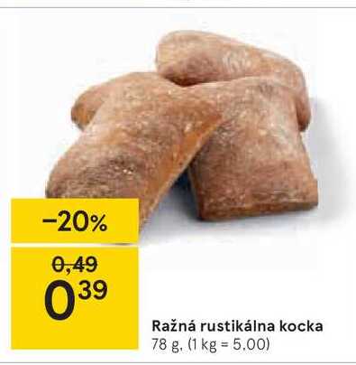 Ražná rustikálna kocka, 78 g