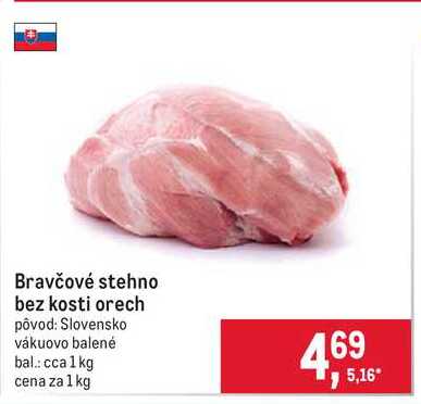 Bravčové stehno bez kosti orech 1 kg