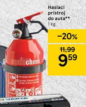 Hasiaci prístroj do auta, 1 kg