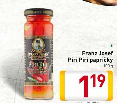 Franz Josef Piri Piri papričky 100 g  
