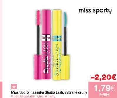 Miss Sporty riasenka Studio Lash 