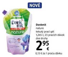 Denkmit nature tekutý praci gel 1,265 l/23 pracích dávok