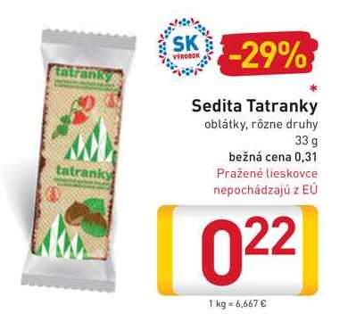  Sedita Tatranky 33 g