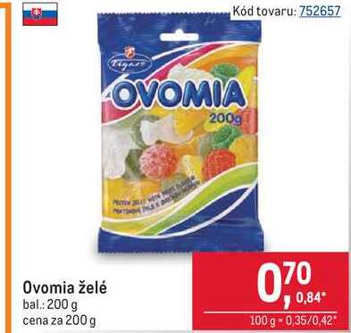 Ovomia želé bal: 200 g