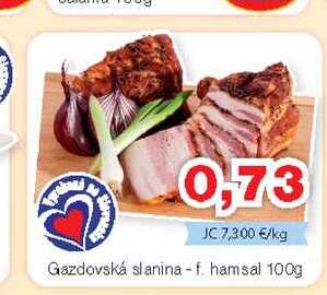 Gazdovská slanina - f. hamsal 100g