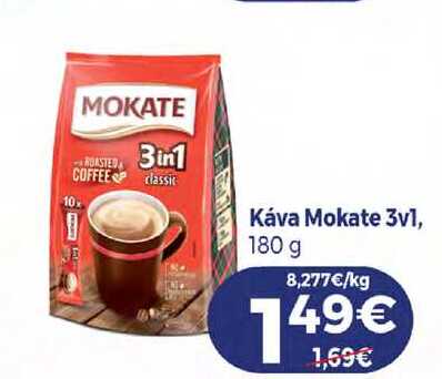 Káva Mokate 3v1, 180 g