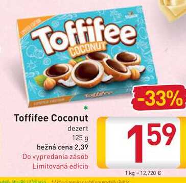 Toffifee Coconut dezert 125 g