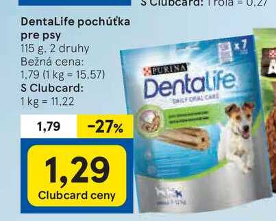 DentaLife pochúťka pre psy, 115 g