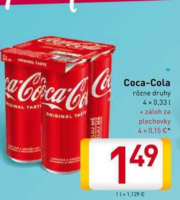 Coca-Cola 4x0,33 l