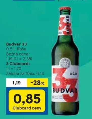Budvar 33, 0,5 l