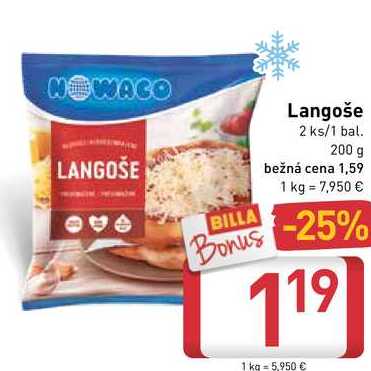 LANGOŠE 2 ks 200 g