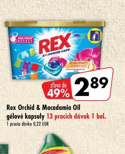 Rex Orchid & Macadamia Oil gélové kapsuly 13 pracích dávok 
