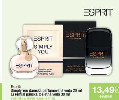 ARCHIV Esprit: Simply You dámska parfumovaná voda 20 ml v akcii