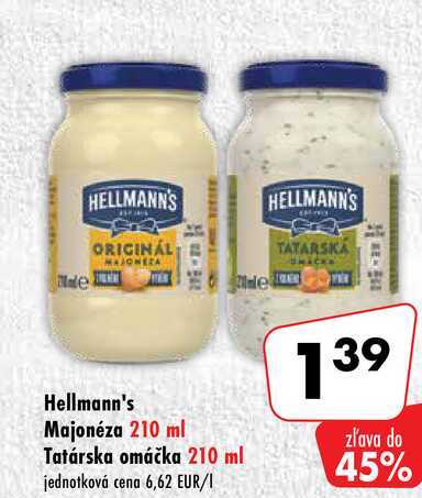 Hellmann's Majonéza 210 ml 