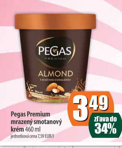 Pegas Premium mrazený smotanový krém 460 ml 
