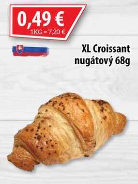 XL Croissant nugátový 68g 