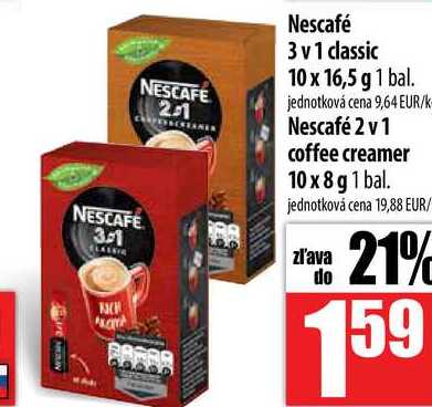 Nescafé 3v1 classic 10 x 16,5 g