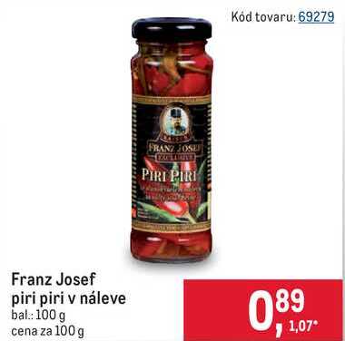 Franz Josef piri piri v náleve bal: 100 g 