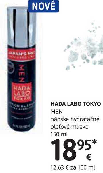 HADA LABO TOKYO MEN pánske hydratačné pleťové mlieko, 150 ml