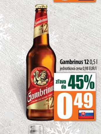 Gambrinus 12 0,5 l 