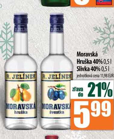 Moravská Hruška 40% 0,5 l