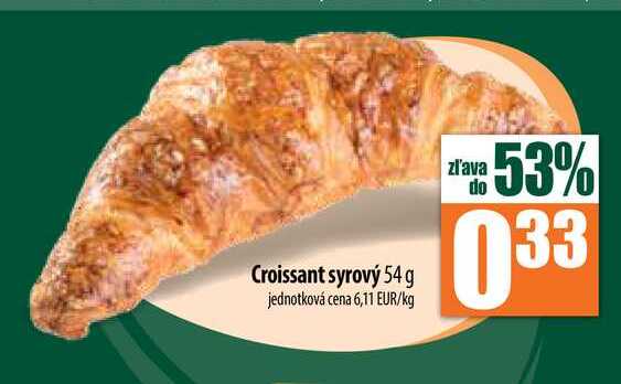 Croissant syrový 54 g 