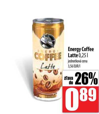 Energy Coffee Latte 0,25 l