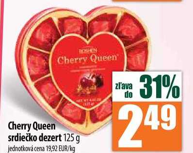 Cherry Queen srdiečko dezert 125 g 
