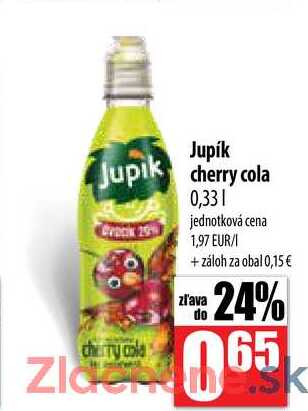Jupik cherry cola 0,33 l