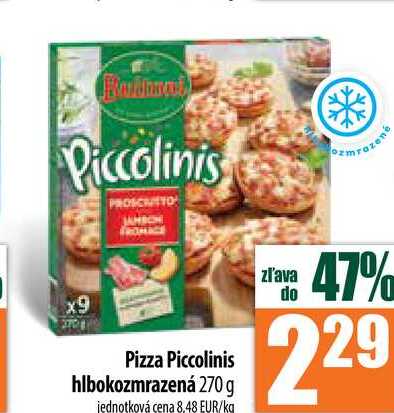 Pizza Piccolinis hlbokozmrazená 270 g 