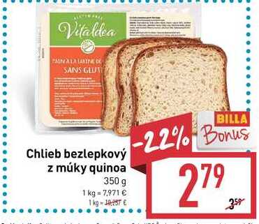 Vitaldea Chlieb bezlepkový z múky quinoa 350 g