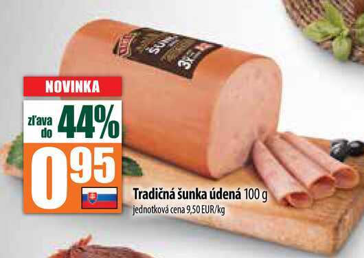 Tradičná šunka údená 100 g 